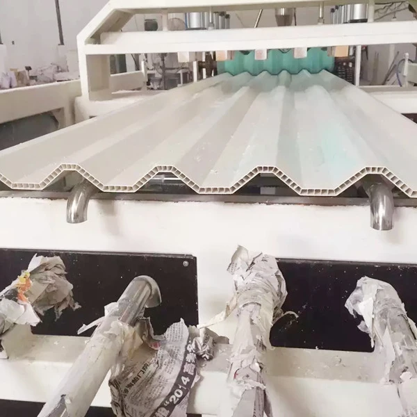 PVC hollow corrugated roofing tiles making machines roof tile roll forming machine