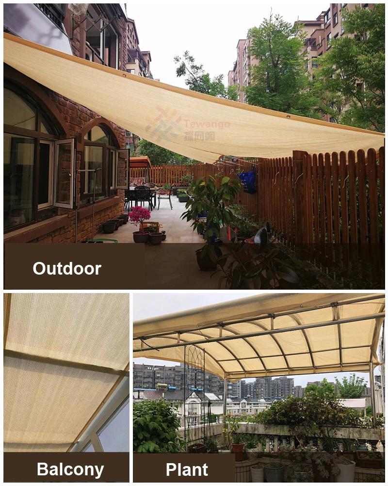 100% HDPE sun shade sail uv triangle /car park sun red shade sails sun shadow sail