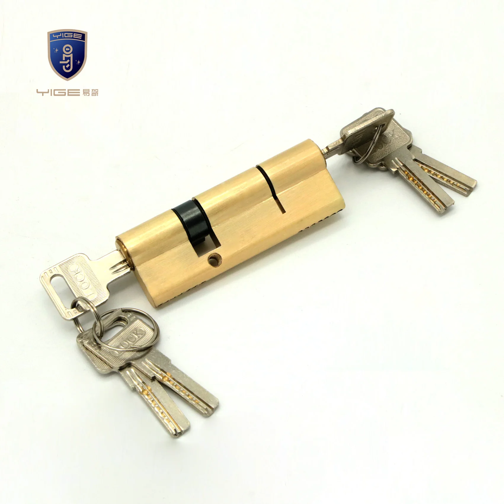 YiGe 90mm zinc alloy door lock cylinder Anti-theft tun lock cylinders construction hardware door lock manufacturer