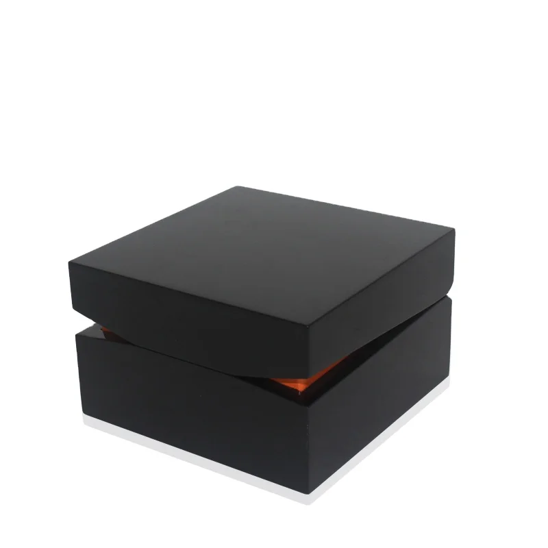 
High quality black glossy watch display wooden boxes 
