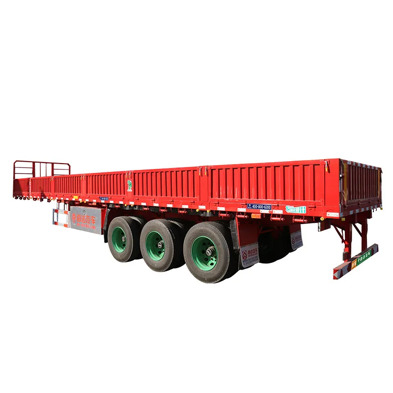 Leading Brand 3 Axle cargo trailer Semi Trailer Max OEM Steel Tractor HEN Truck Color Cargo Material Mechanical Origin Beam Tire