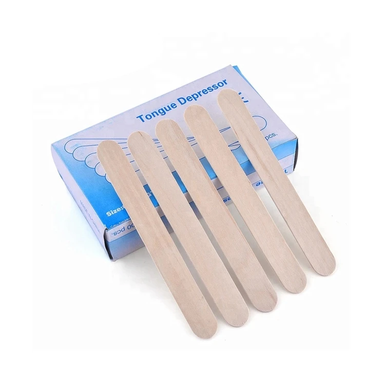 High quality custom disposable wooden medical sterile tongue spatula depressor manufacturer
