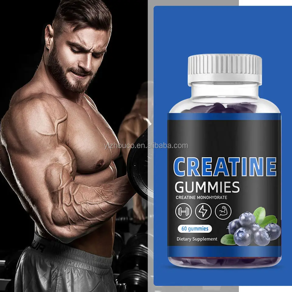 Подгонянная пищевая добавка для восстановления мышц и синтеза белка Gummies энергетических видов спорта до после