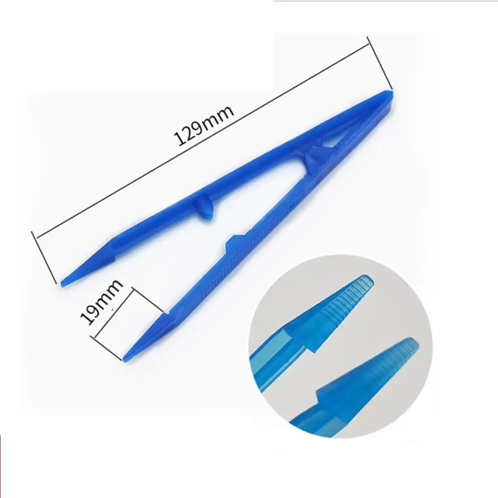 Пищевой одноразовый пластиковый Хирургический пинцет, медицинский пинцет