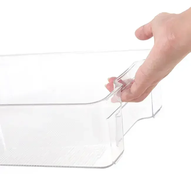 Kitchen Easy To Use Modern Transparent Safe Rectangle Food Deep Freezer Storage With A Built-In Handle