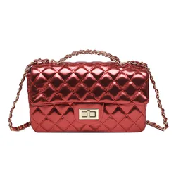 New Design Shimmer Glossy Women Handbags Luxury Designer Candy Ladies Colorful Crossbody Bags Leather Shoulder Sling Purse Bags