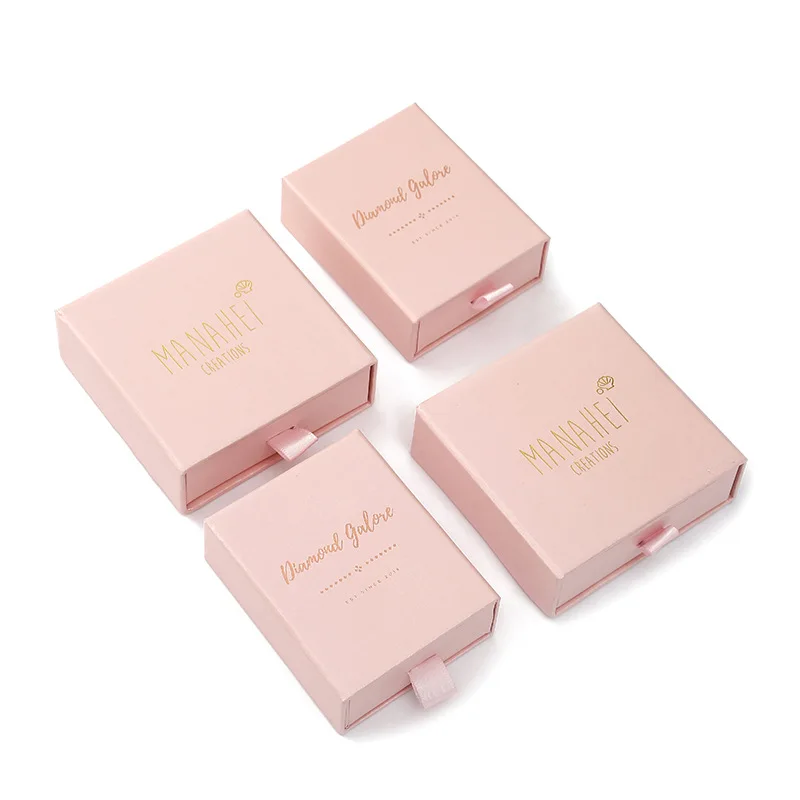 Crown Win Keepsake Pink Packaging Drawer Box Cartons De Livraison Small Shipping Dragees Wedding Flower Jewelry Ring Paper Boxes