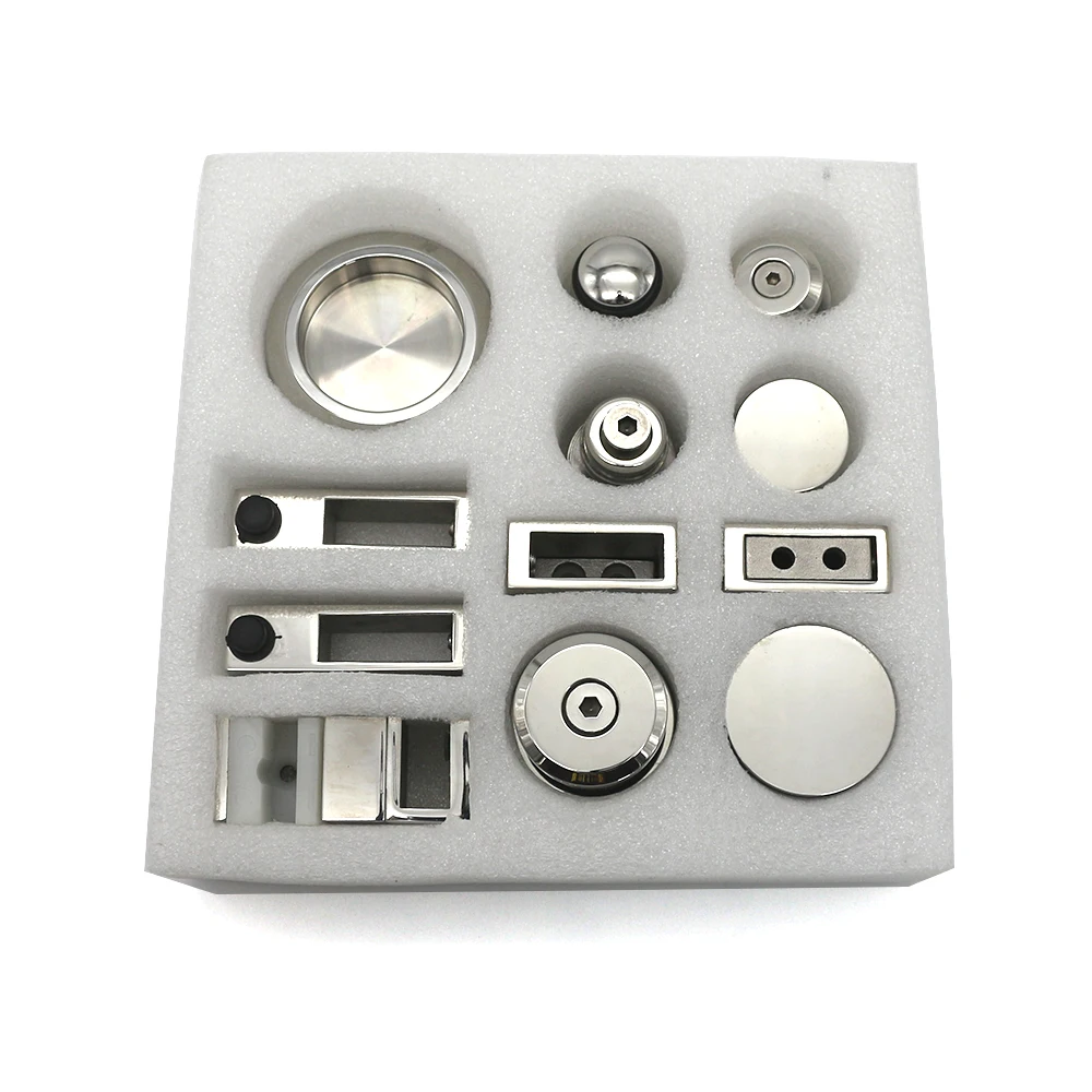 SS304 sliding door fitting for 8-10mm frameless glass shower door