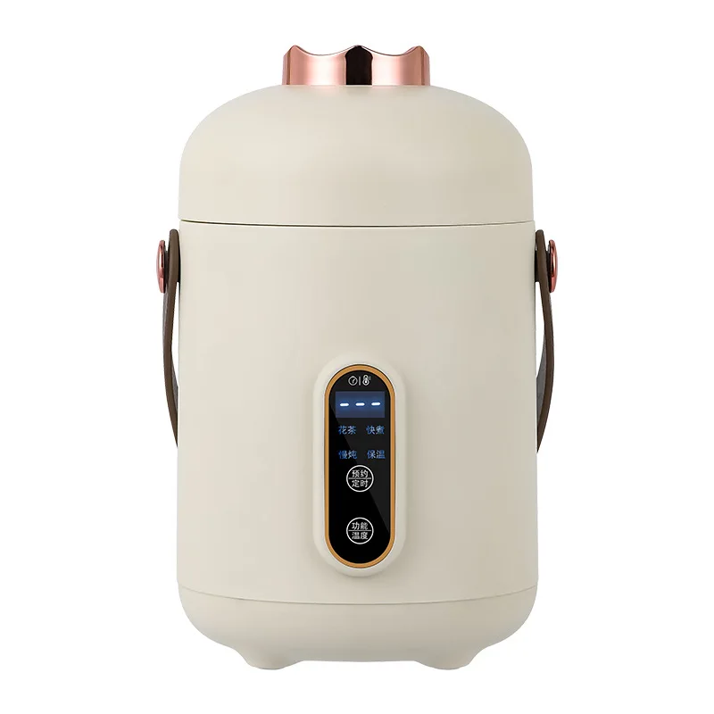 900ML Mini Portable Intelligent Small Electric Ceramic Stew Pot Rice Cookier Electric
