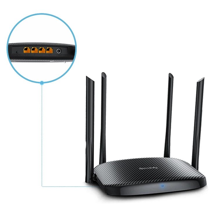 Двухдиапазонный надежный Wi-Fi Интернет-роутер с инструкцией по установке 867 Мбит/с