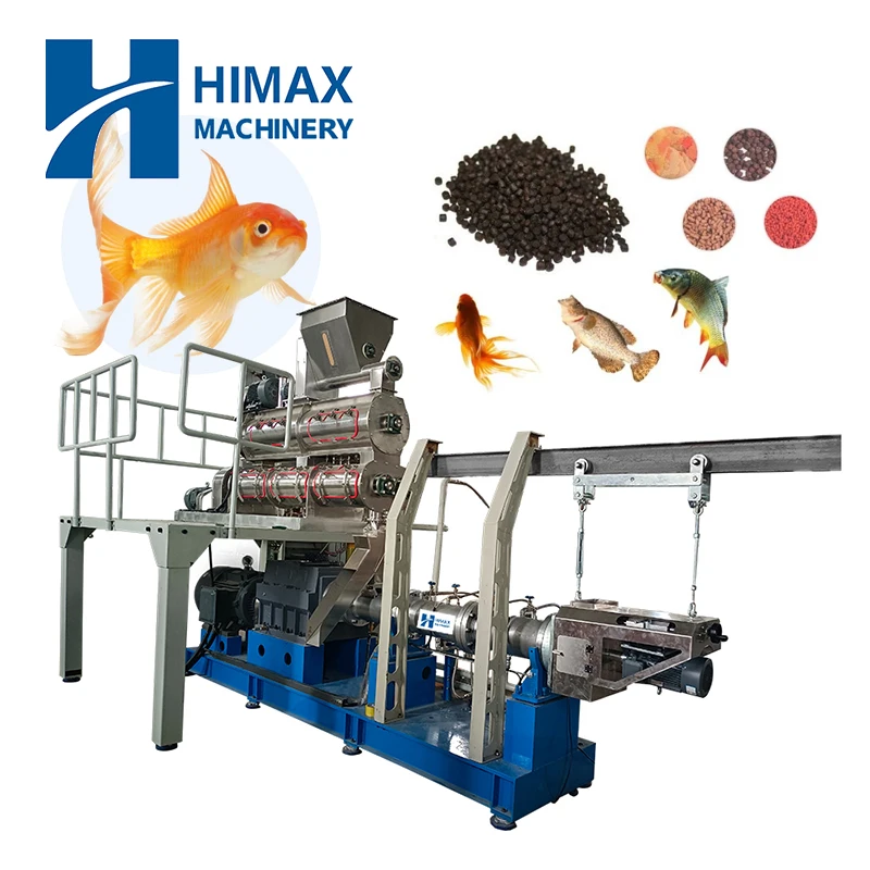 800-1000KG/H Floating Fish Feed  Extruder Making Machine Fish Feed Production Line