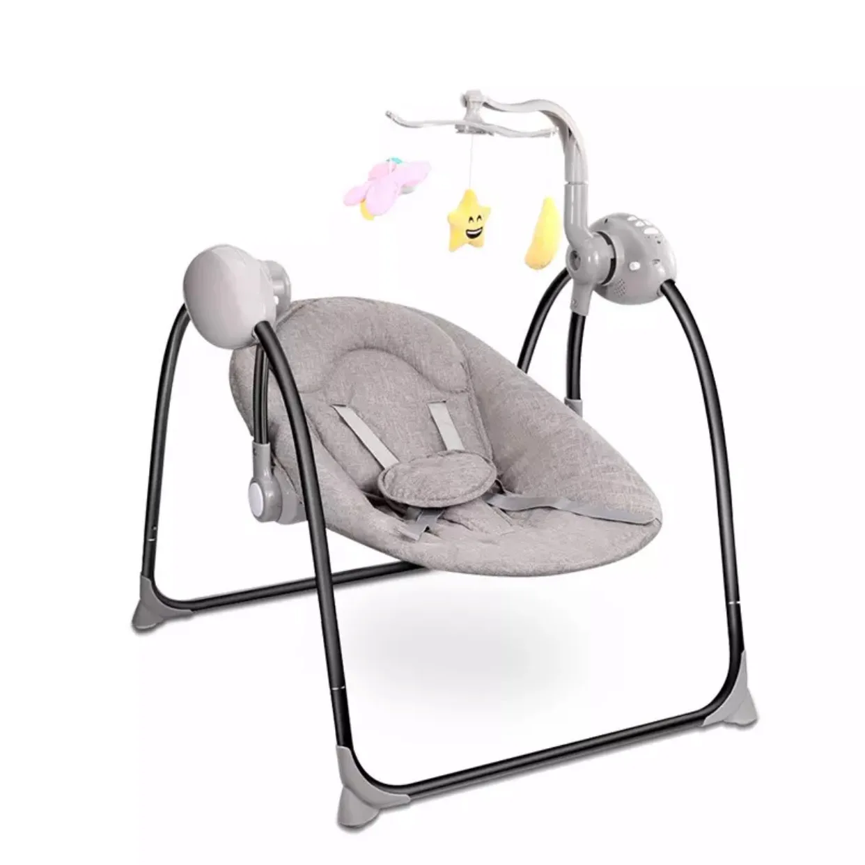 Smart Electric Baby Cradle Crib Rocking Chair Baby Bouncer Newborn Calm Chair with Belt Remote Control