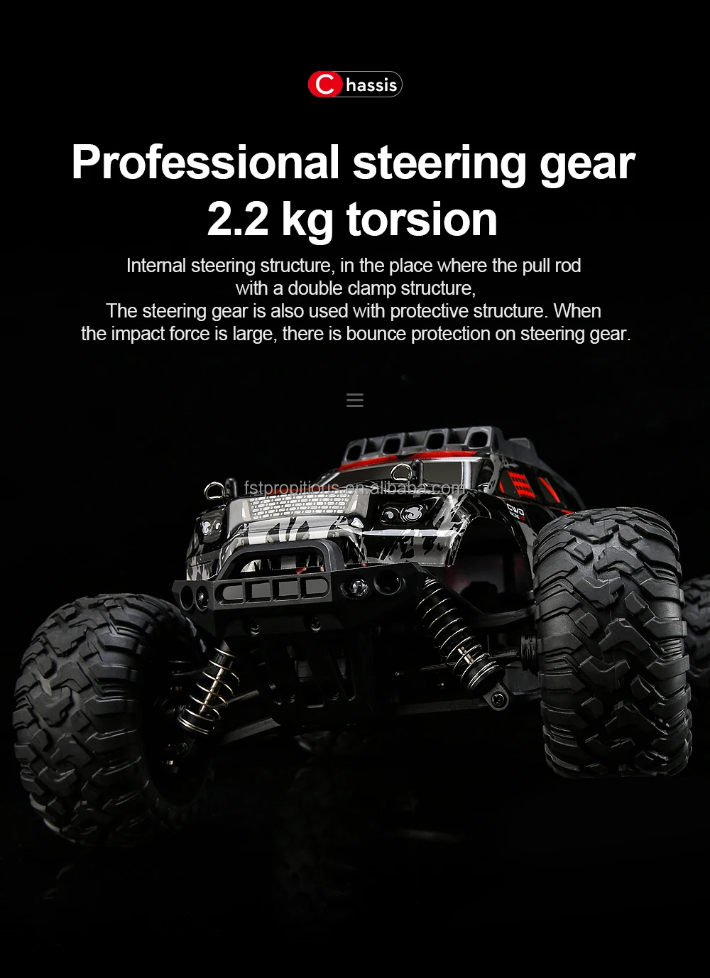 KF11 RC Cars 1:16 Scale 33KM/H High Speed RC Stunt Trucks 4WD Remote Control Car, 2.4GHz All Terrain Toy Trucks,Vehicle Toys Car