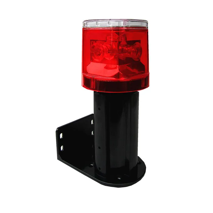 Wireless 4 LED Road Safety Light IP66 Flashing  Solar Warning Light For Traffic Cone