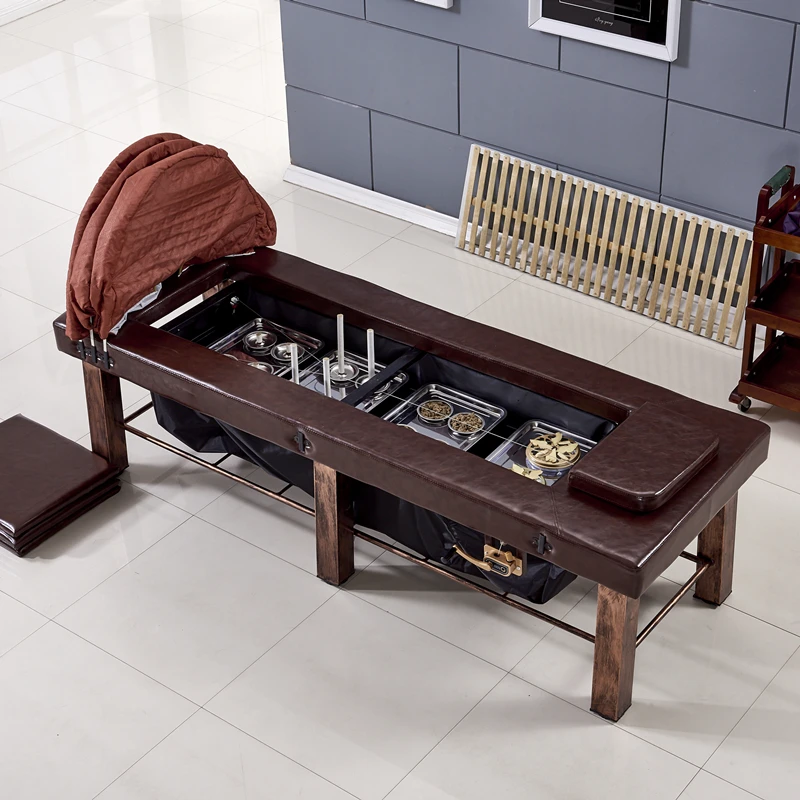 
Medicine Fumigation Physiotherapy Bed Beauty Sweat Steaming Moxibustion Bed Beauty Salon Special Traditional Chinese Massage Bed 
