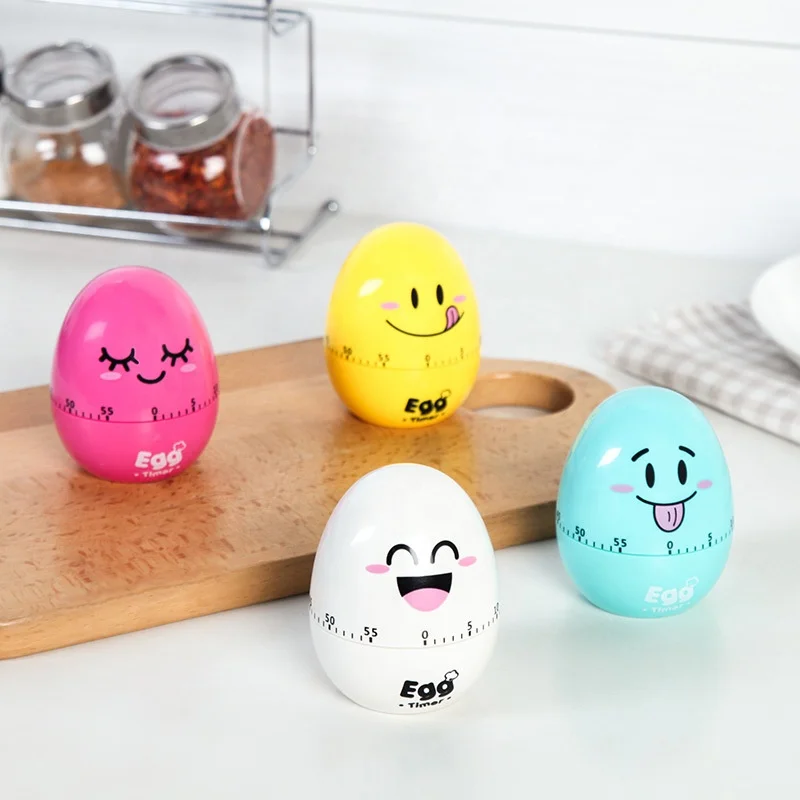 Mini Egg Kitchen Timer Cute Oven Baking Cooking Timer Rotating Alarm Desk Timers For Exercisre