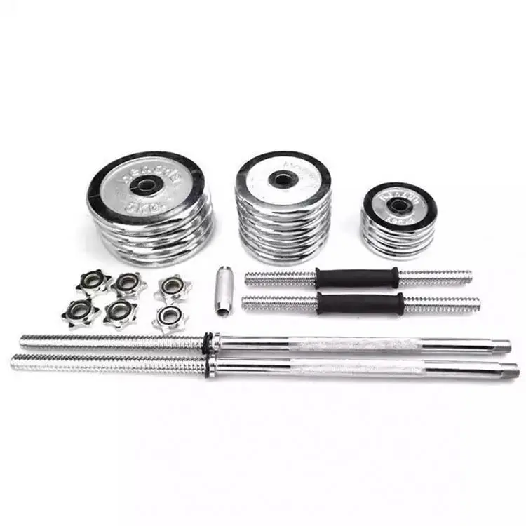 50kg Gym Fitness Equipment Cast Iron Dumbbell Set 2 In1 Adjustable Dumbbell And Barbell Set