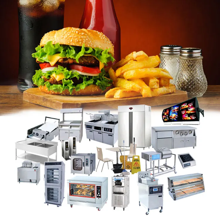 Industrial Hotel Fast Food Restaurant Commercial Kitchen Equipment Restaurant Kitchen Equipment