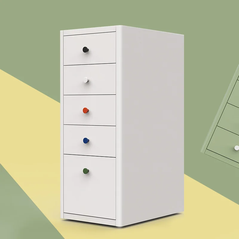 Modern 6-Drawer Steel Cabinet with Locking Device Metal Chest of Drawers for Home Office School Supermarket Use