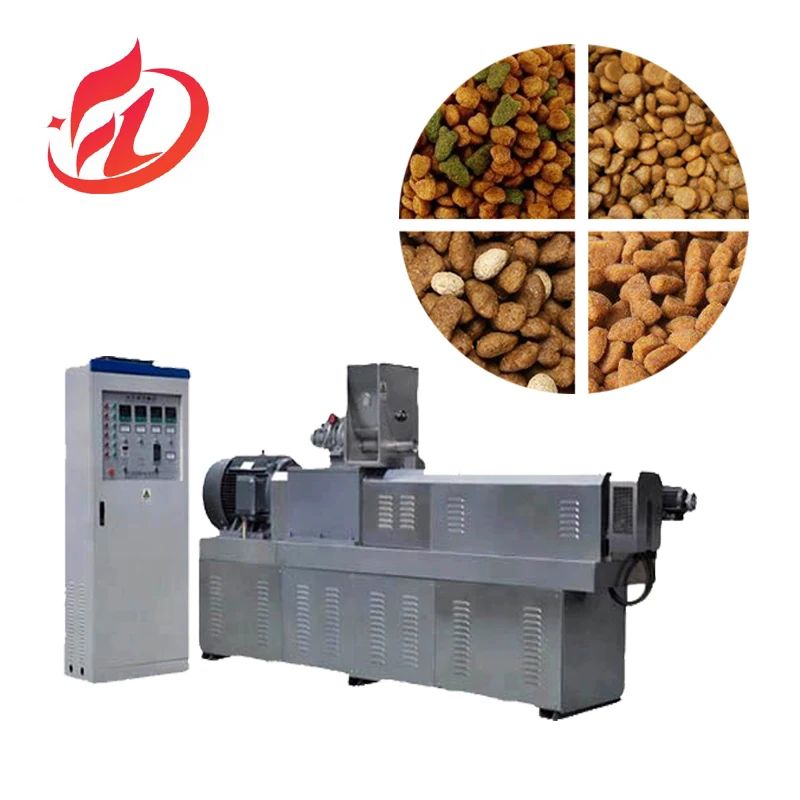 High Productivity Dog Food Maker Fish Feed Production Line Price with Extruder Machine