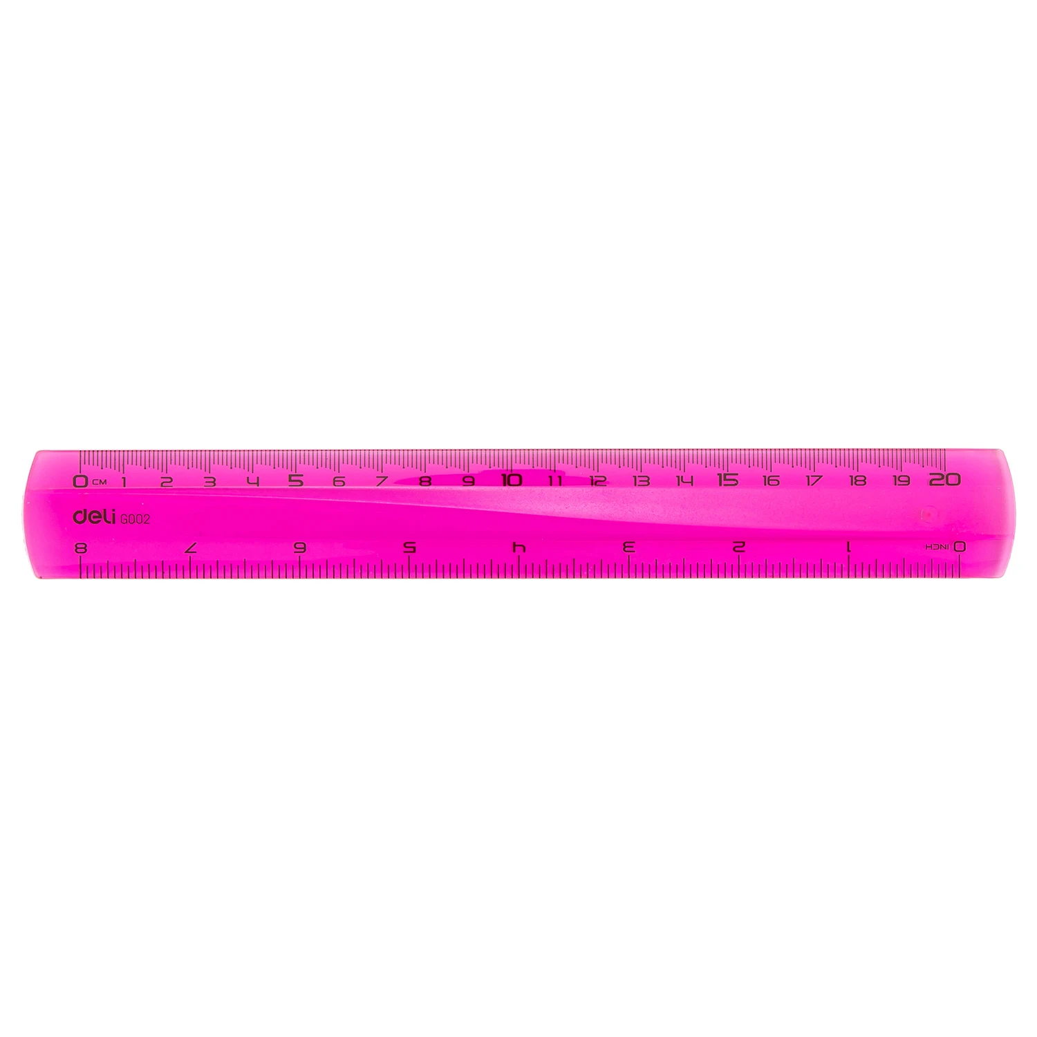 Reliable EG00402 Transparent color plastic four-piece ruler triangular ruler 20cm ruler protractor student drawing exam triangle