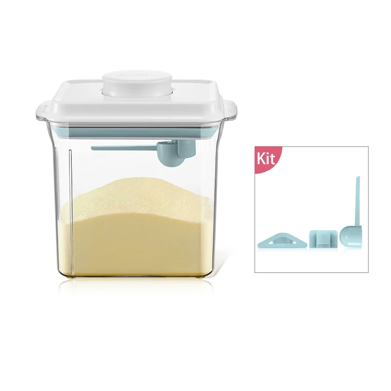 AnKou 1000ml 1700ml 2300ml Infant Formula Storage Containers Milk Powder Storage Dispenser with Pop Airtight Lid