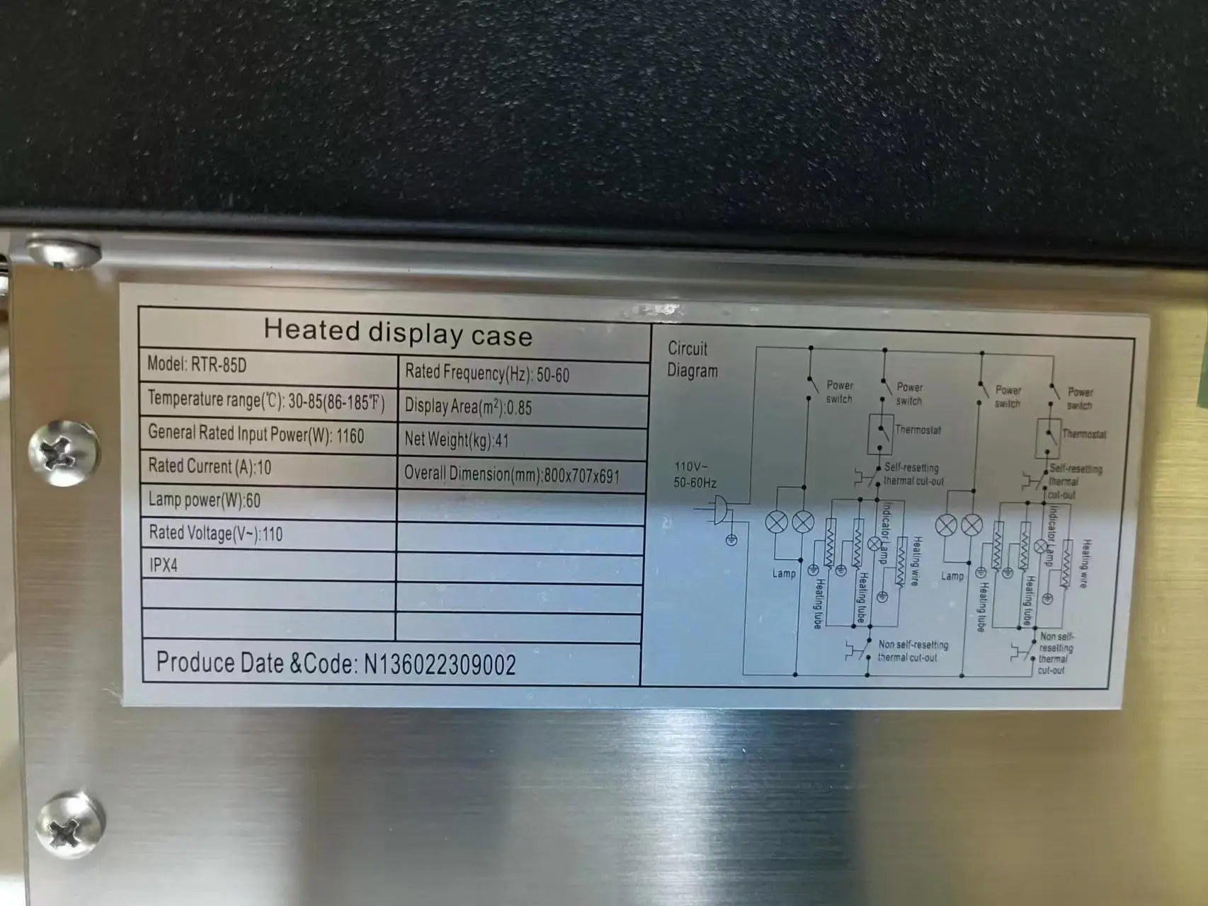 Sandwich Burger Warmer Slide Warmer Display Showcase Price For Sale