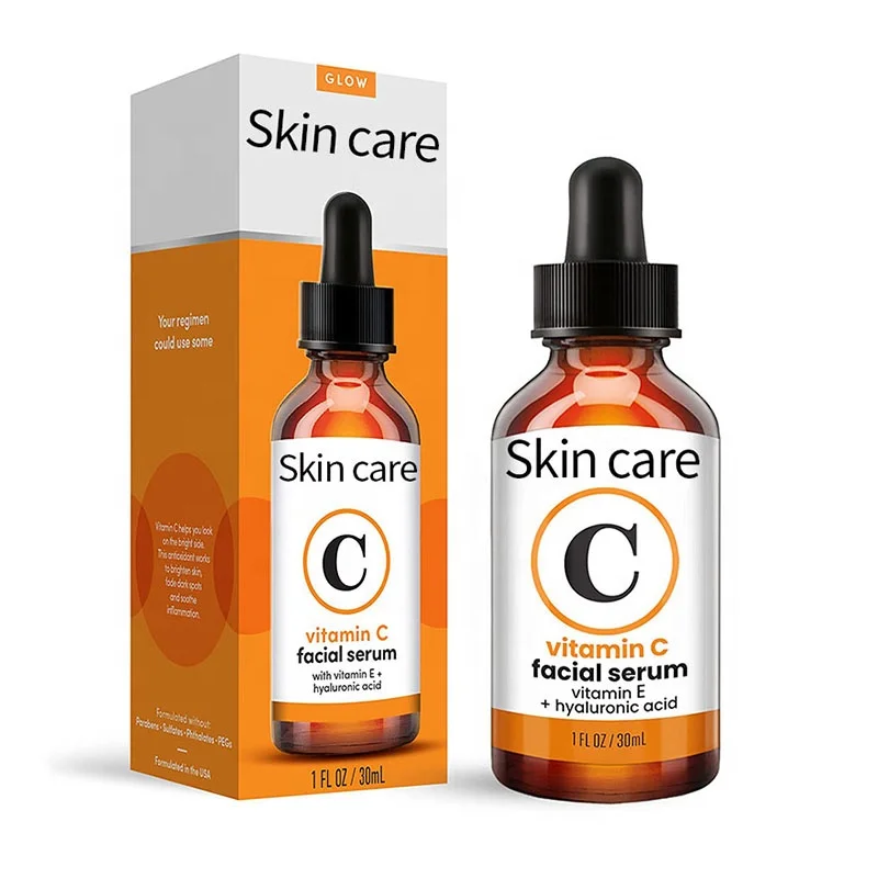 OEM 1 oz Vitamin C Serum Collagen Moisturizing Essence Hyaluronic acid Vitamin E Skin Care Serum
