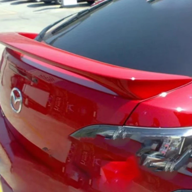 Mingao factory Hot sale plastic  Modified  blow molding ABS without punching holes mazda spoiler
