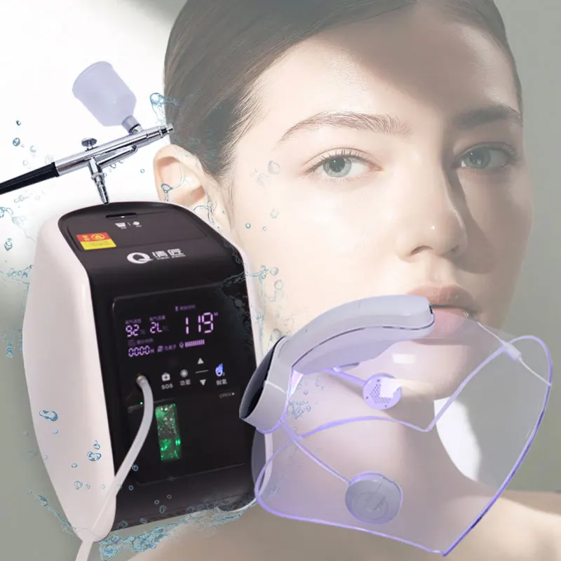 Newest Korea O2 To Derm Pure Oxygen O2Derm Oxygen Facial Mask Dome Therapy Oxygen Infusion Facial Machine With O2Toderm Dome