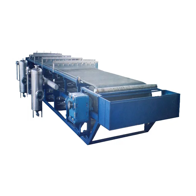 Continuous horizontal vacuum belt small filter press