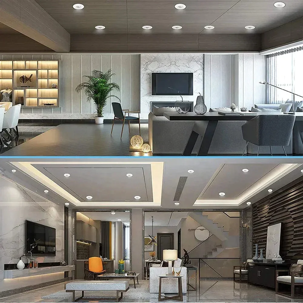 Rotatable 4inch 9w 900lm Led Gimbal Downlight with Junction Box with Energy Star ETL Certificates suit for Home Office