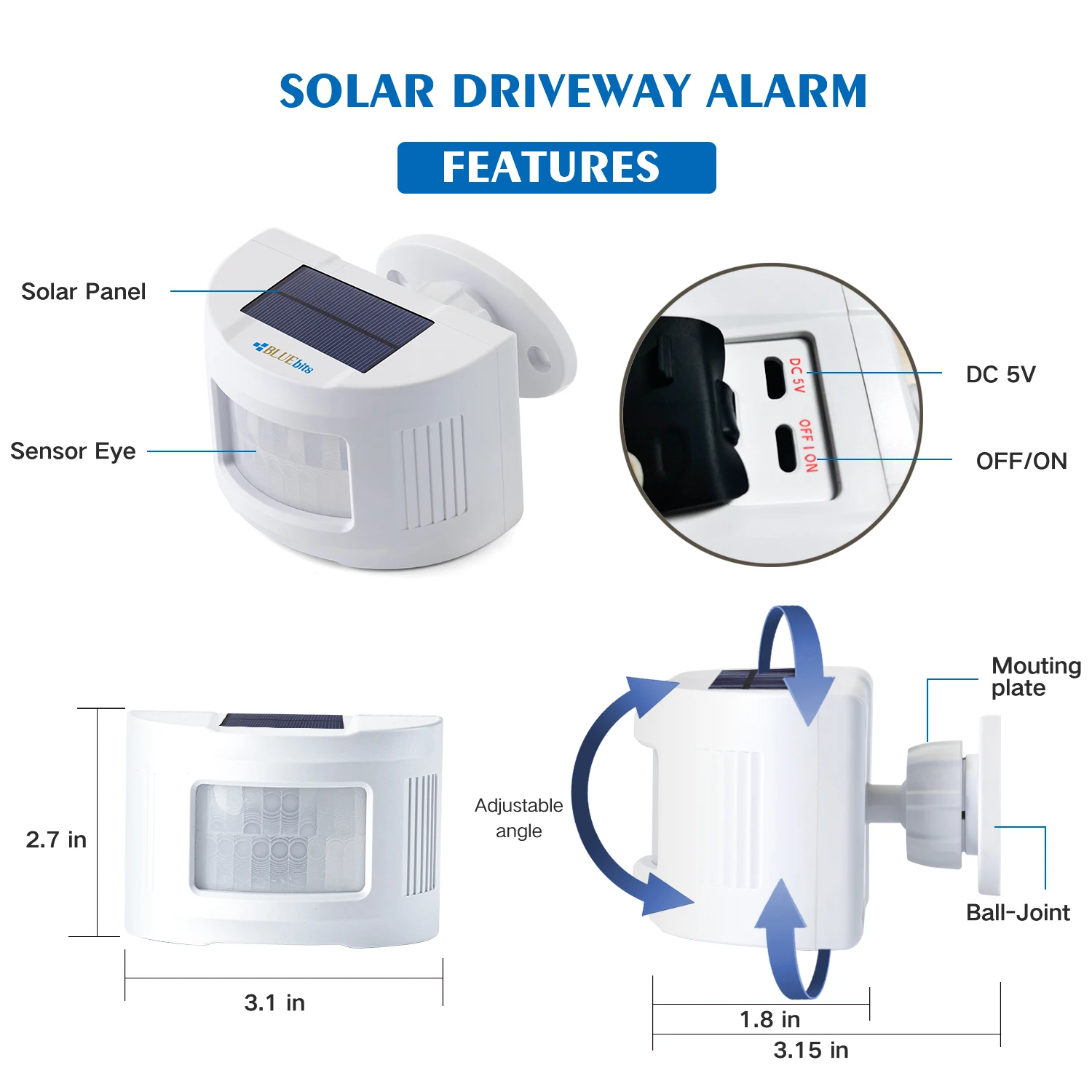 China Manufacturer Hot Sale Waterproof Door Alarm Motion Sensor Alarm System Wireless