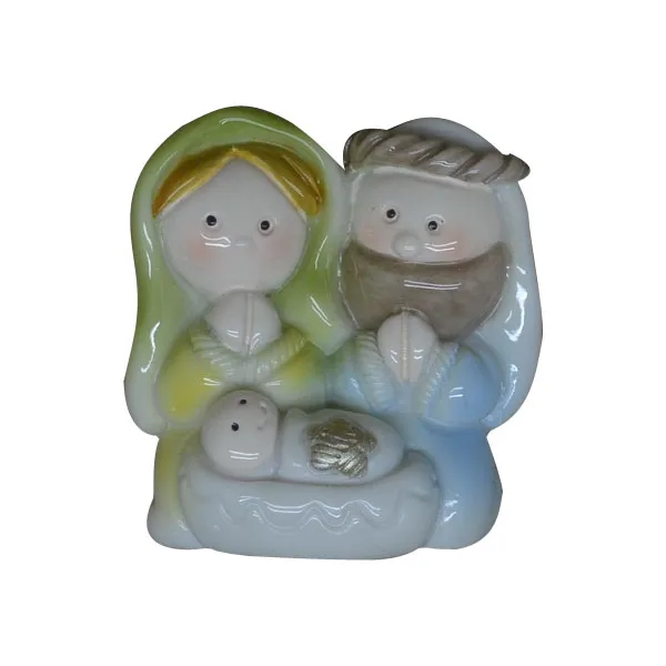 
Wholesale religious scene decor resin handmade products vintage holy family figurine 