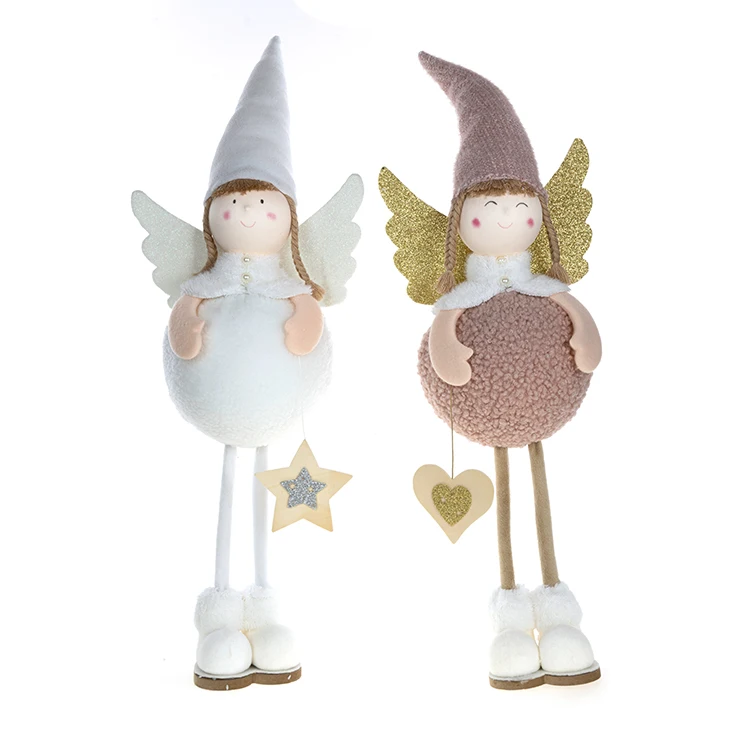 Explosive Christmas Gifts Lovely Girl Angel Doll Plush 63 Cm Large Round Body Long Legs Standing Anime Angel Doll Cartoon Toy