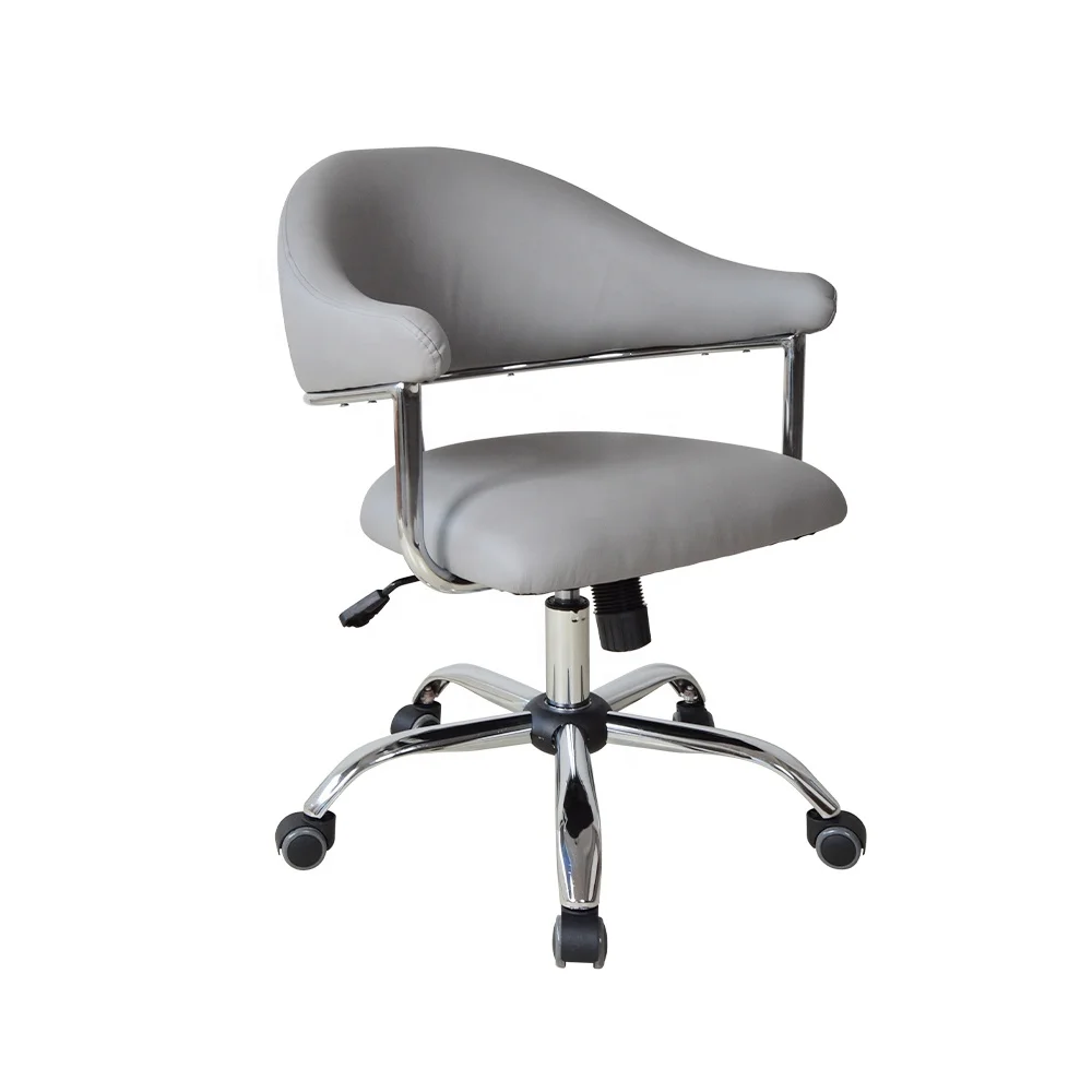 Simple Assemble Adjustable Salon Hair Saloon Stool in Half Round Back