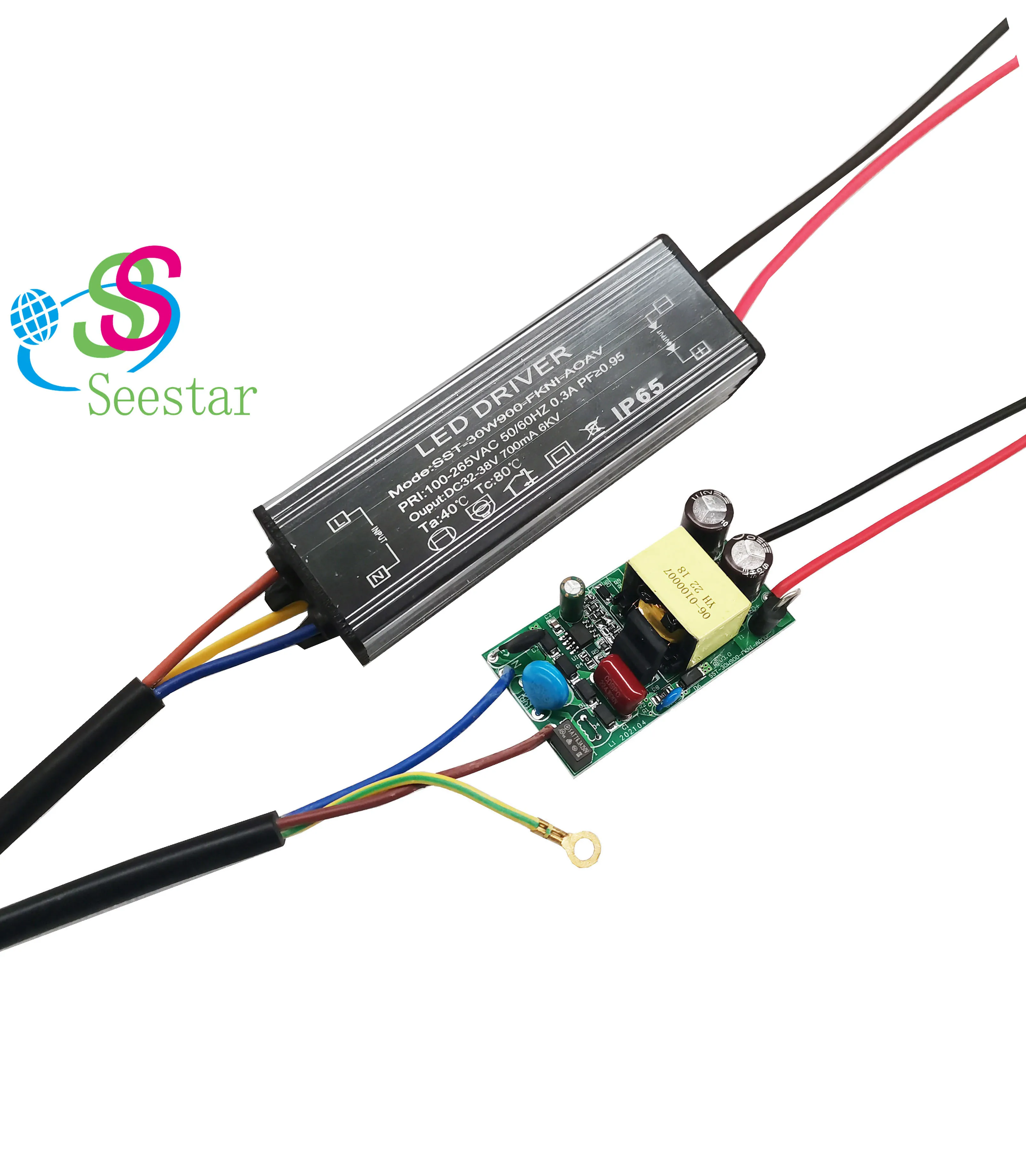 BIS  OVP 4KV 25-30W IP65  AC- DC  600 -900  mA  waterproof   3 years guarantee  street light led driver