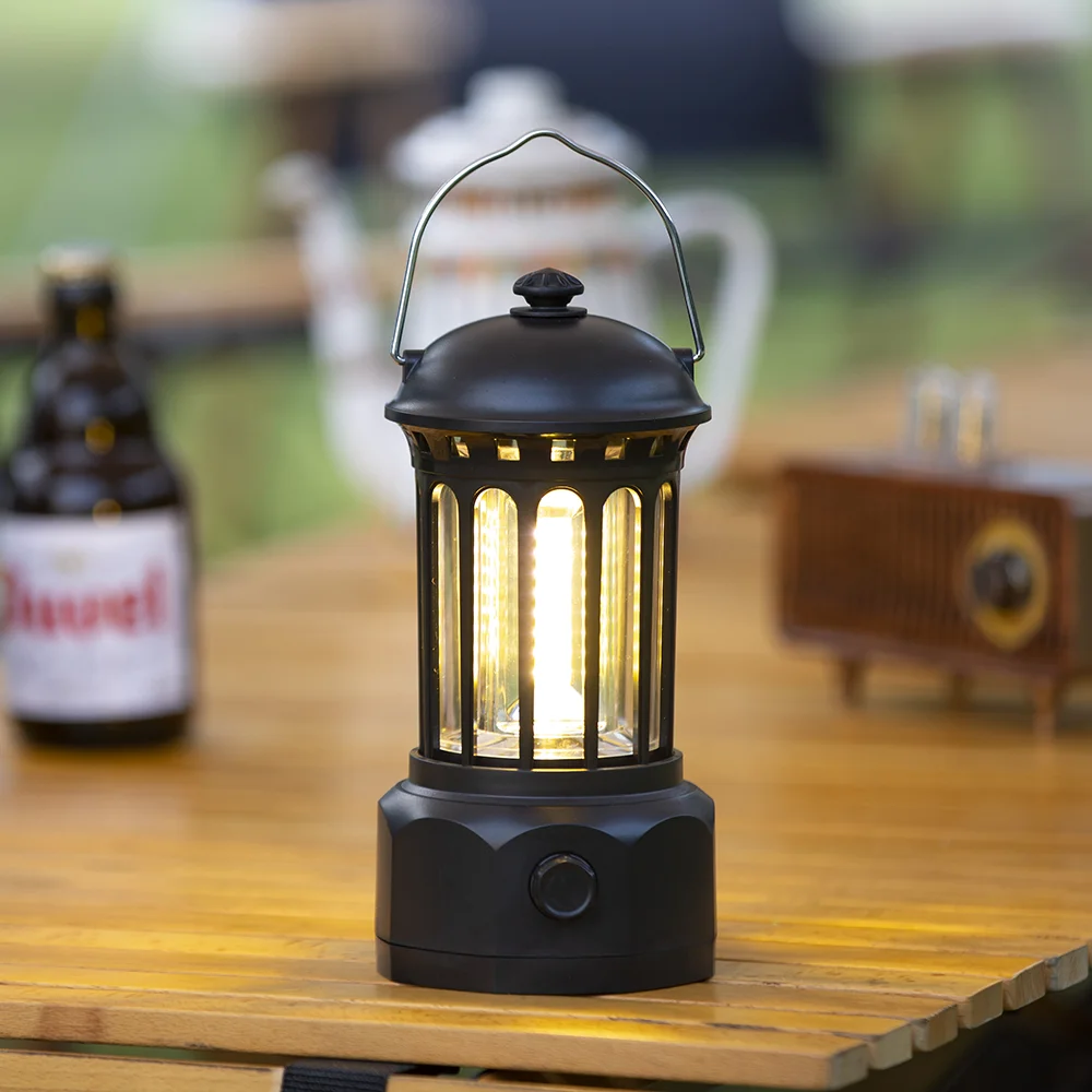Battery Operated LED Emergency Light Camping Lights Outdoor Rechargeable Retro Lantern Led Camp Lights