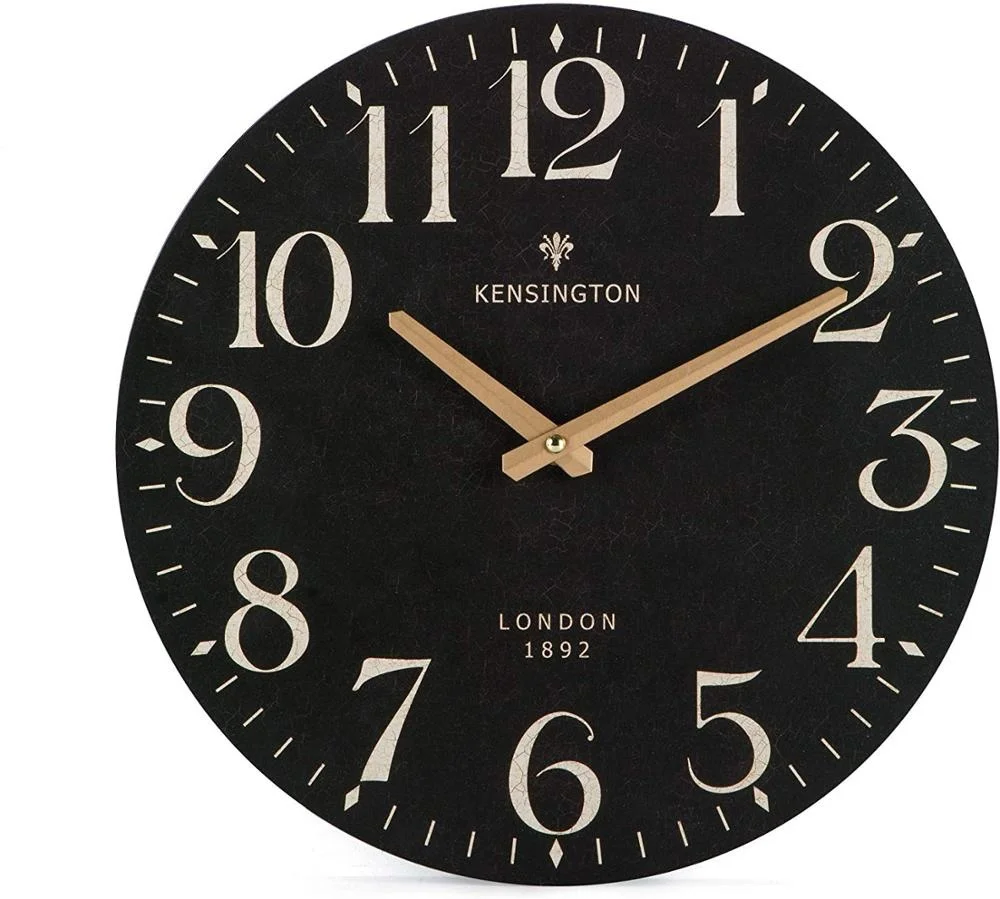 12Inch 30cm Vintage Cheap Promotional Custom Printing MDF wooden Wall Clock