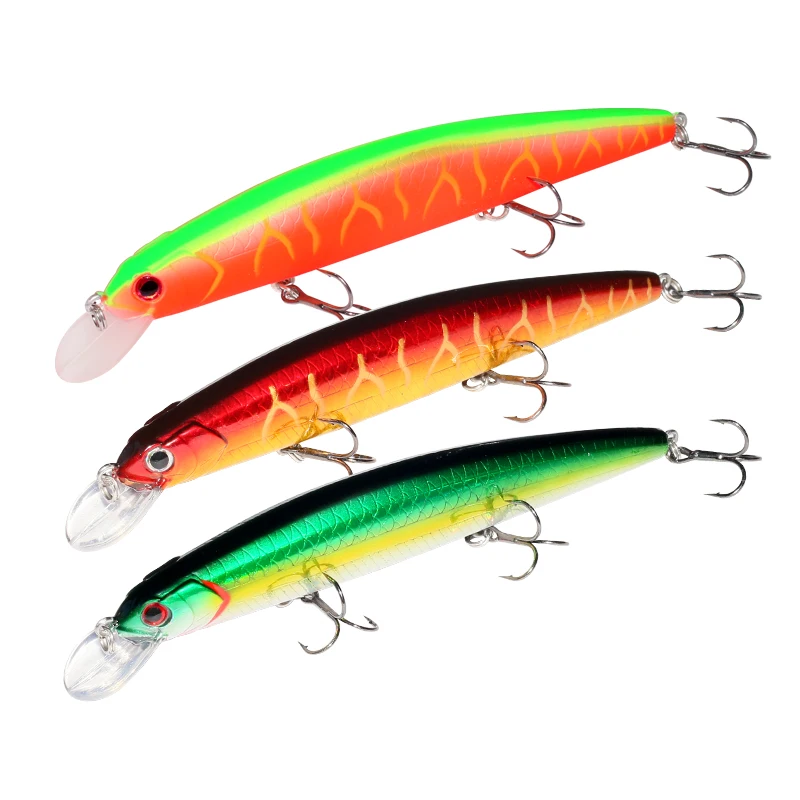 Ilure Wholesale 17g 12.8cm Artificial Bionic ABS Plastic Floating Hard Body Minnow Fishing Lure