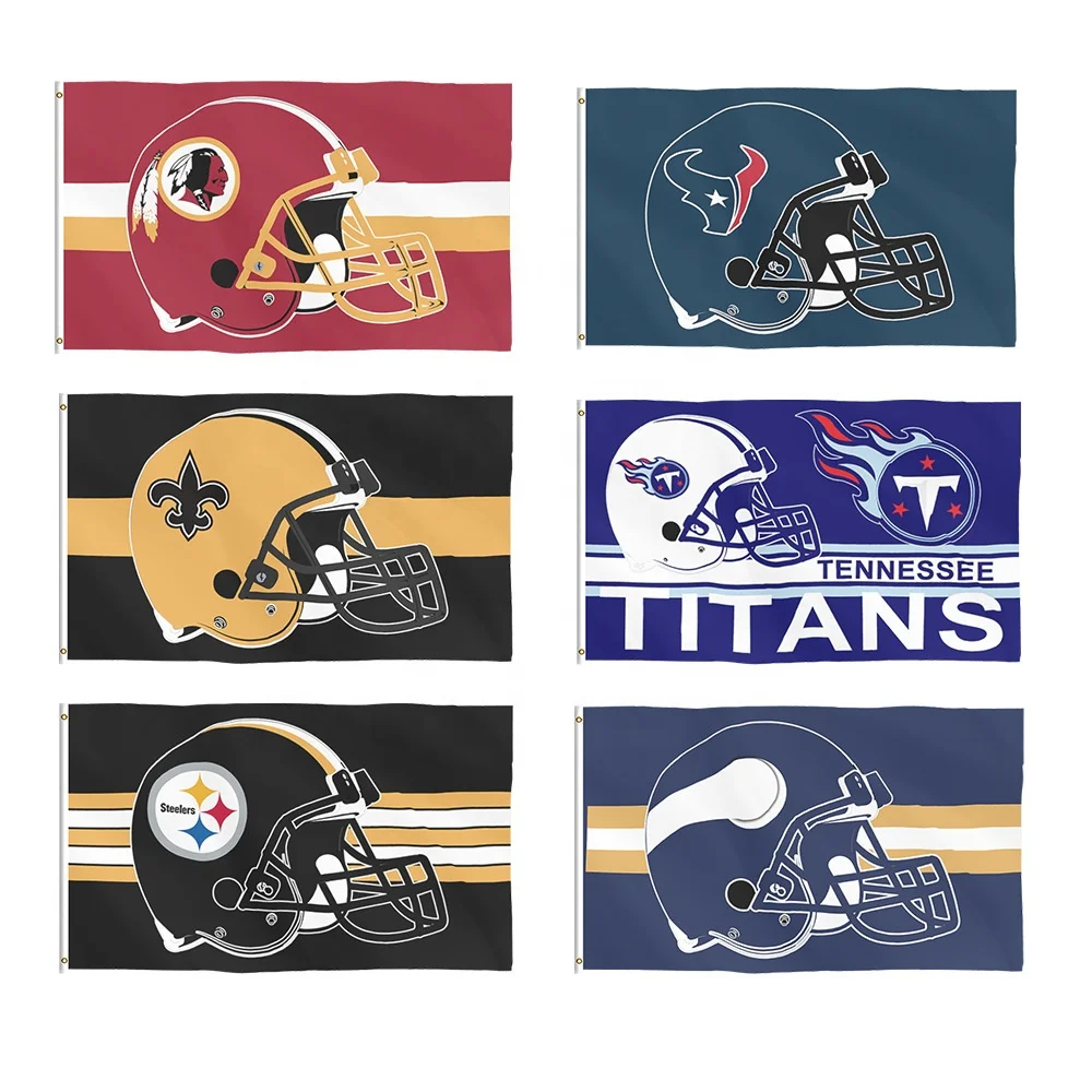 2024 New designs Raiders flag Custom 32 NFL teams flags wholesale