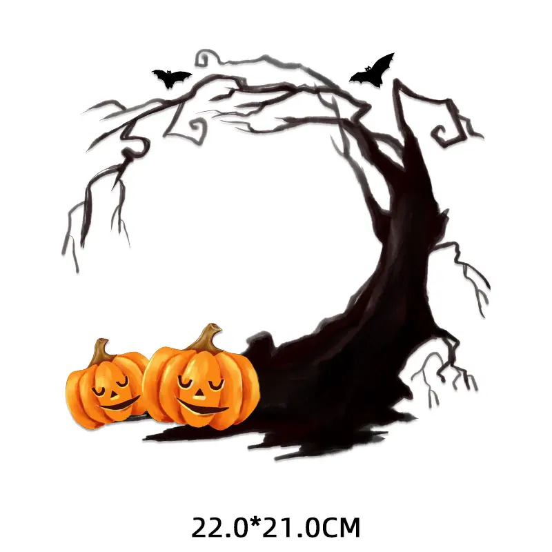 Wholesale Pumpkin Thankful Fall Season Cup Fuel Iron-on Decals Heat Transfer Thermal Stickers for T Shirt Patch Girls Clothing