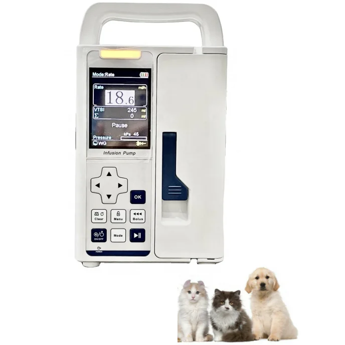 Veterinary Volumetric Infusion Pump VET IV Fluid Syringe Pump IV Set Animal Pet