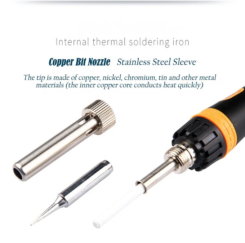 
Soldering Iron [External Heat] 40W/60W Dual-temperature Adjustable [6-Piece Set] Electric Solder Iron Rework Station 