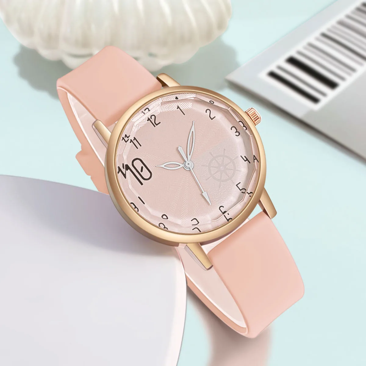 Women Students Ladies Girls Fashion Luxury Silicone Quartz Rudder Sailing Navigation Watch Girl Jelly Wrist Watch