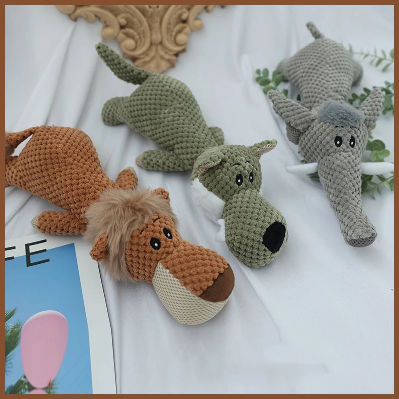 Manufacturer wholesale elephant wolf lion dog plush toys