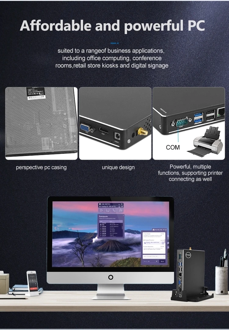  Oem GX420 Смарт NUC Настольный тонкий клиент мини компьютер микро ПК для офиса