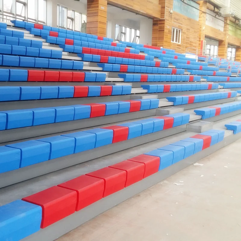Telescopic grandstand seats Stadium fixed Bleachers chairs Customized stands with seating  for Attendance rostrum