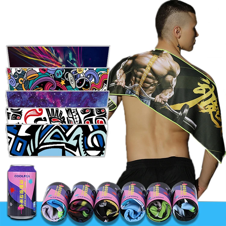 
Super Quick Dry Custom Logo Magic Microfiber Sports Cooling Towel 