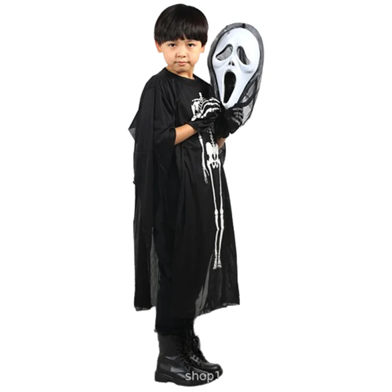 Skeleton Skeleton Ghost Costume Masquerade Costume Halloween Costume Clothes Adult Children Horror Mask